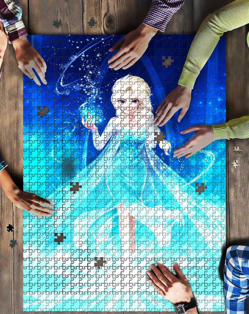 Elsa Queen Frozen Mock Jigsaw Puzzle Kid Toys