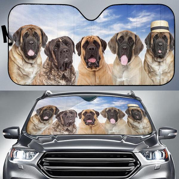 English Mastiff Car Auto Sun Shade Amazing Best Gift Ideas 2022 - 99shirt