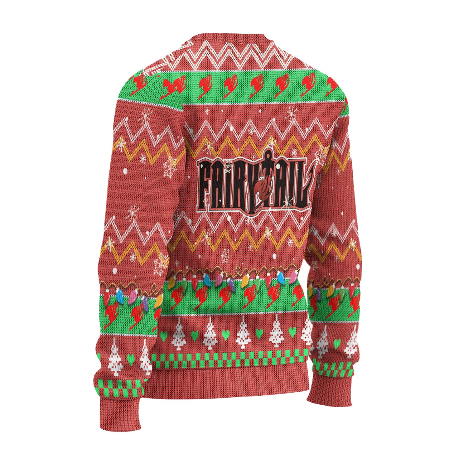 Fairy Tail Anime Ugly Christmas Sweater Custom Pink Xmas Gift