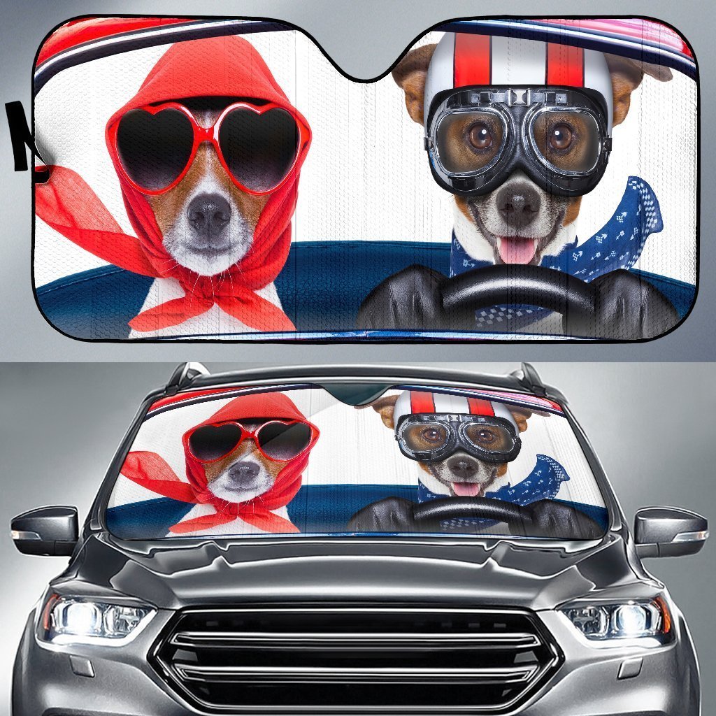 Family Dog Driving Auto Sun Shades Amazing Best Gift Ideas 2022