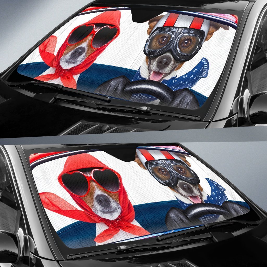 Family Dog Driving Auto Sun Shades Amazing Best Gift Ideas 2022
