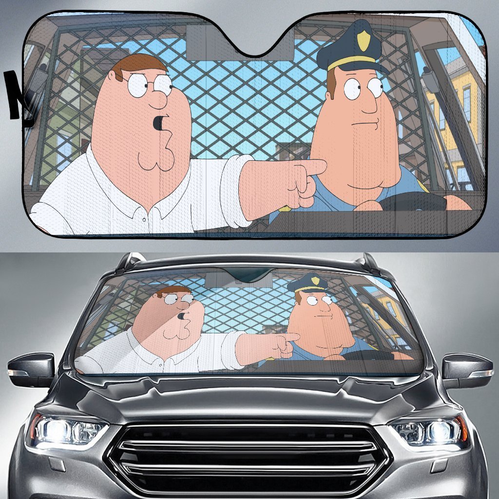 Family Guy Cop And Ahalf Wit Auto Sun Shades Amazing Best Gift Ideas 2022