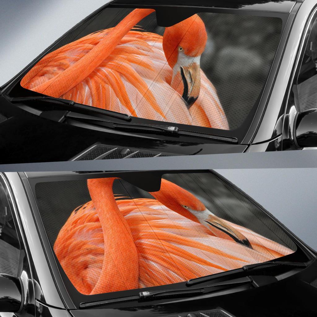 Flamingo Bird Hd 4K Car Sun Shade Gift Ideas 2022