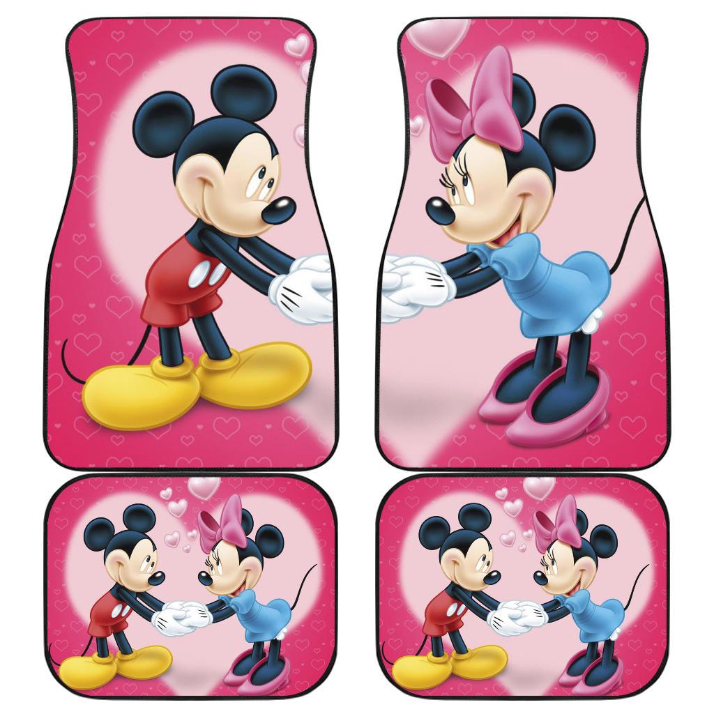 Mice And Minnie Mouse Cartoon Car Floor Mats - 99shirt