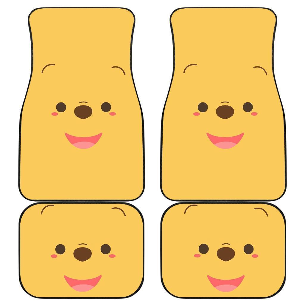 Pooh Cute Face Custom Cartoon Car Floor Mats