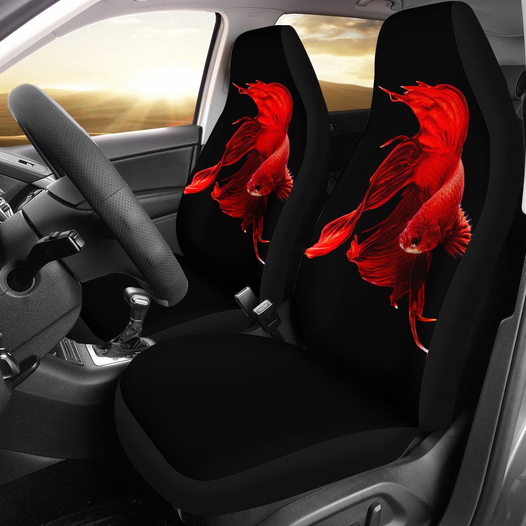 Red Fish Seat Covers