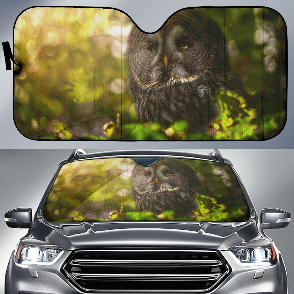 Owl Forest Hd 4K Car Sun Shade Gift Ideas 2021