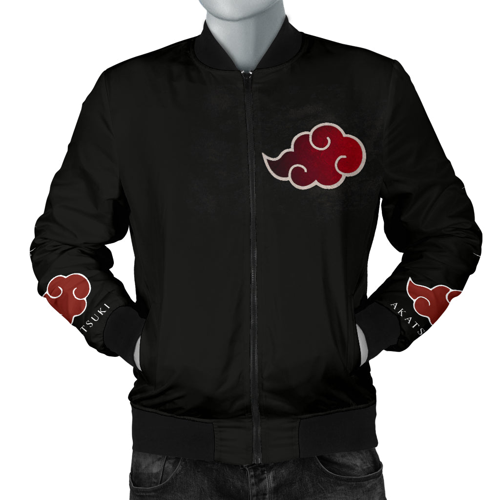 Akatsuki Naruto Motor Bomber Jacket Model 1 - 99shirt