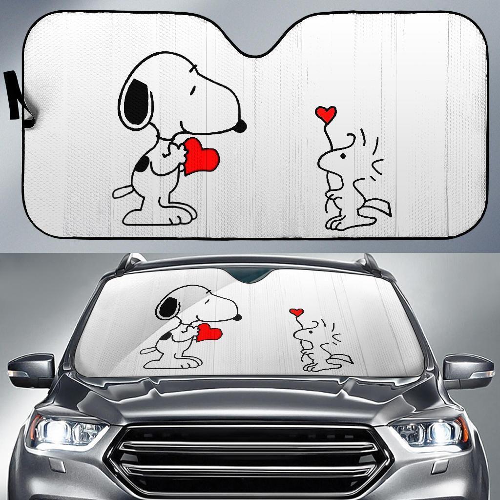 Snoopy Love Car Sun Shades Amazing Best Gift Ideas 2022