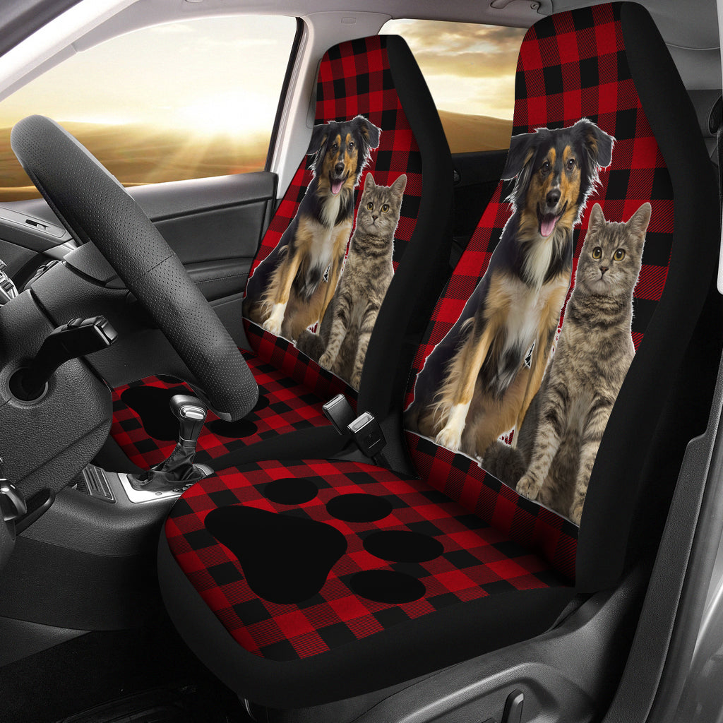 Dogâ€“Cat Relationship Car Seat Covers