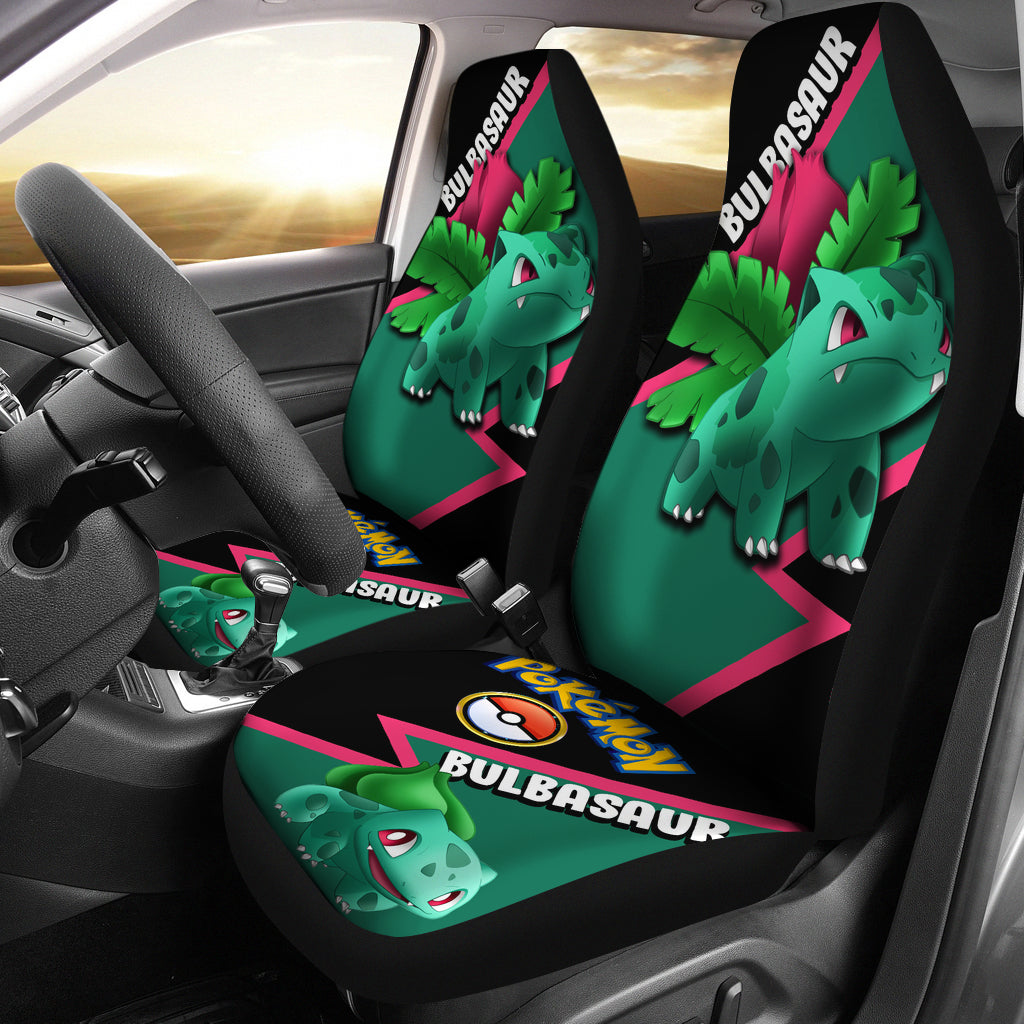 Bulbasaur Car Seat Covers Custom Anime Pokemon Car Accessories