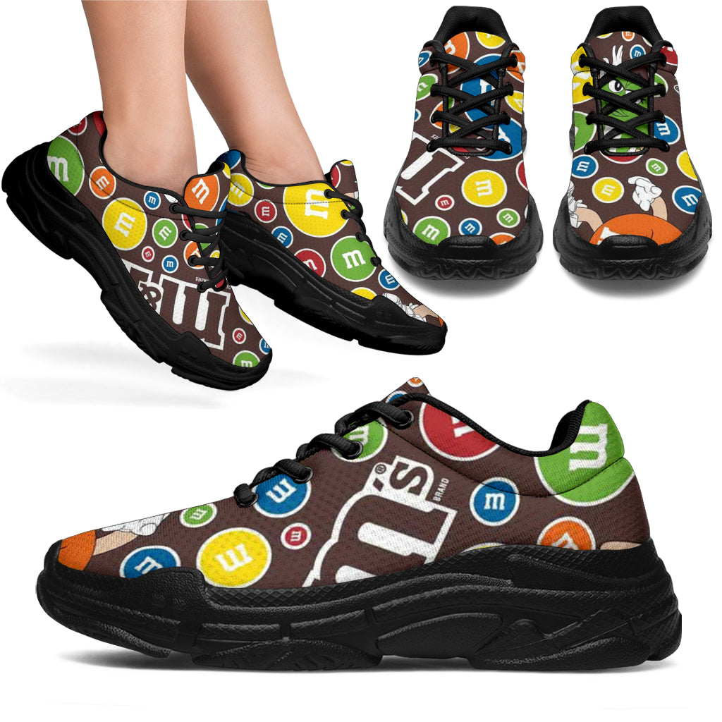 M&M Chocolate Pattern Chunky Sneakers