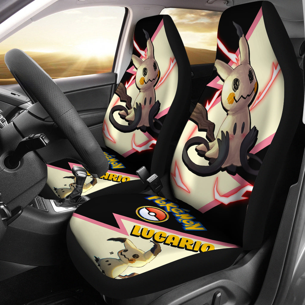 Mimikyu Car Seat Covers Custom Anime Pokemon Car Accessories