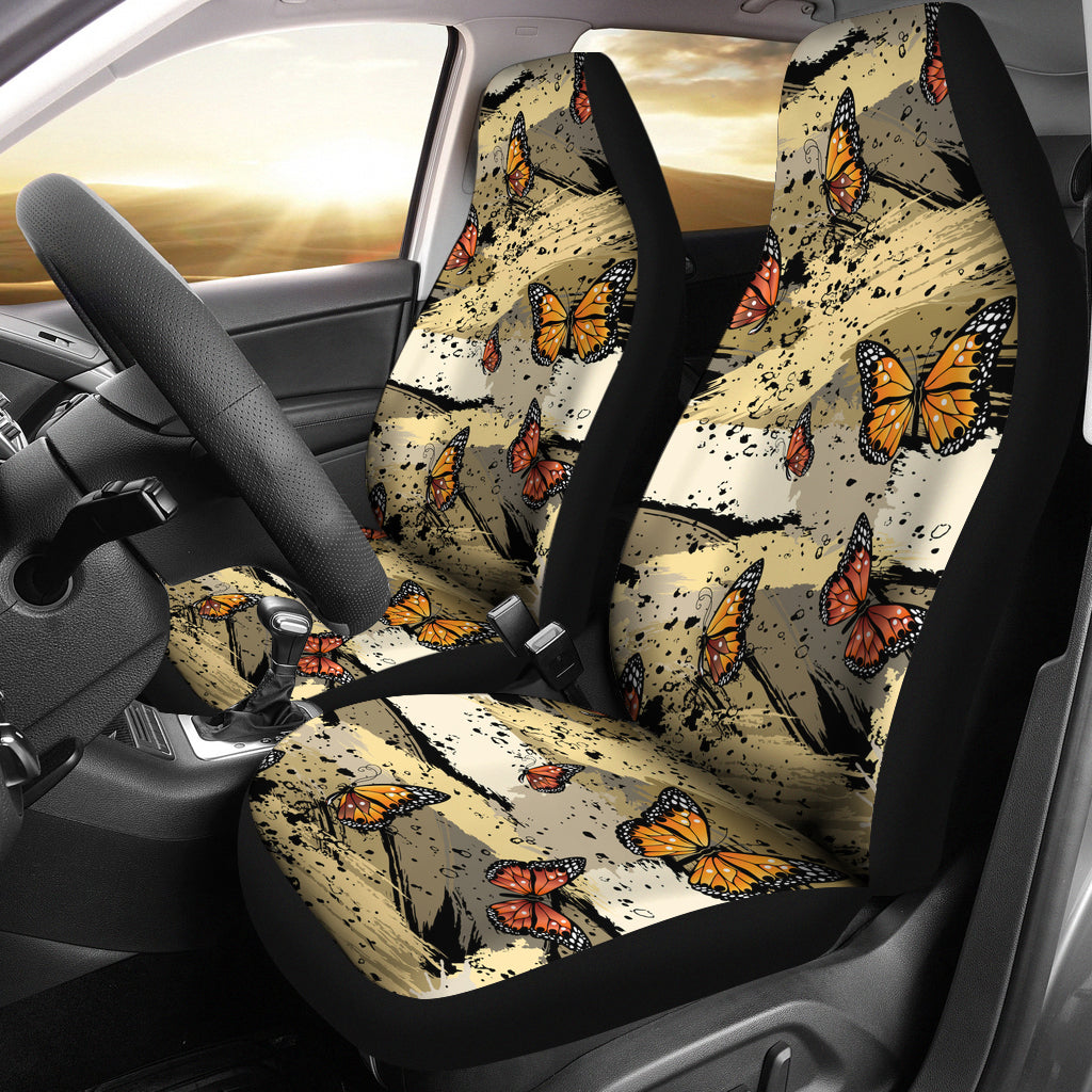 Painting Butterfly Art Car Seat Covers