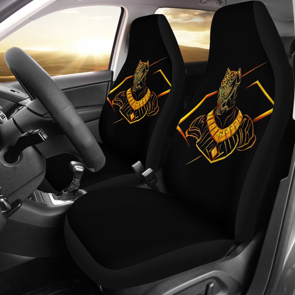 Black Panther Gold Seat Covers