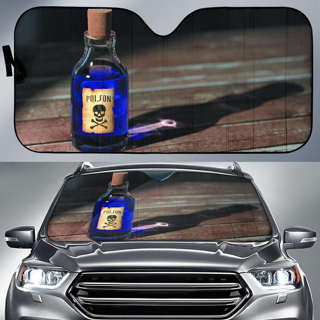 Purple Poison Bottle Car Auto Sunshades Amazing Best Gift Ideas 2022