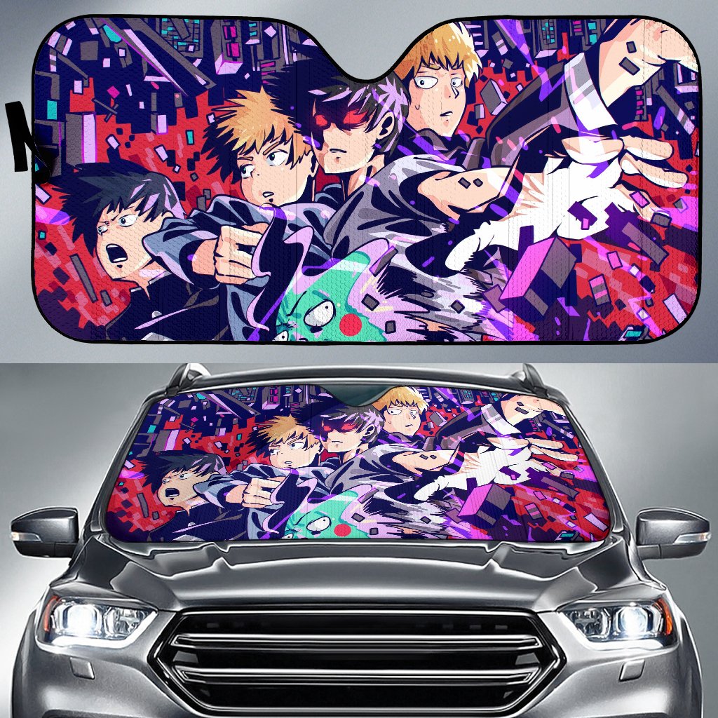 Mob Psycho 100 Cool Car Auto Sunshade Anime 2022 Amazing Best Gift Ideas 2022