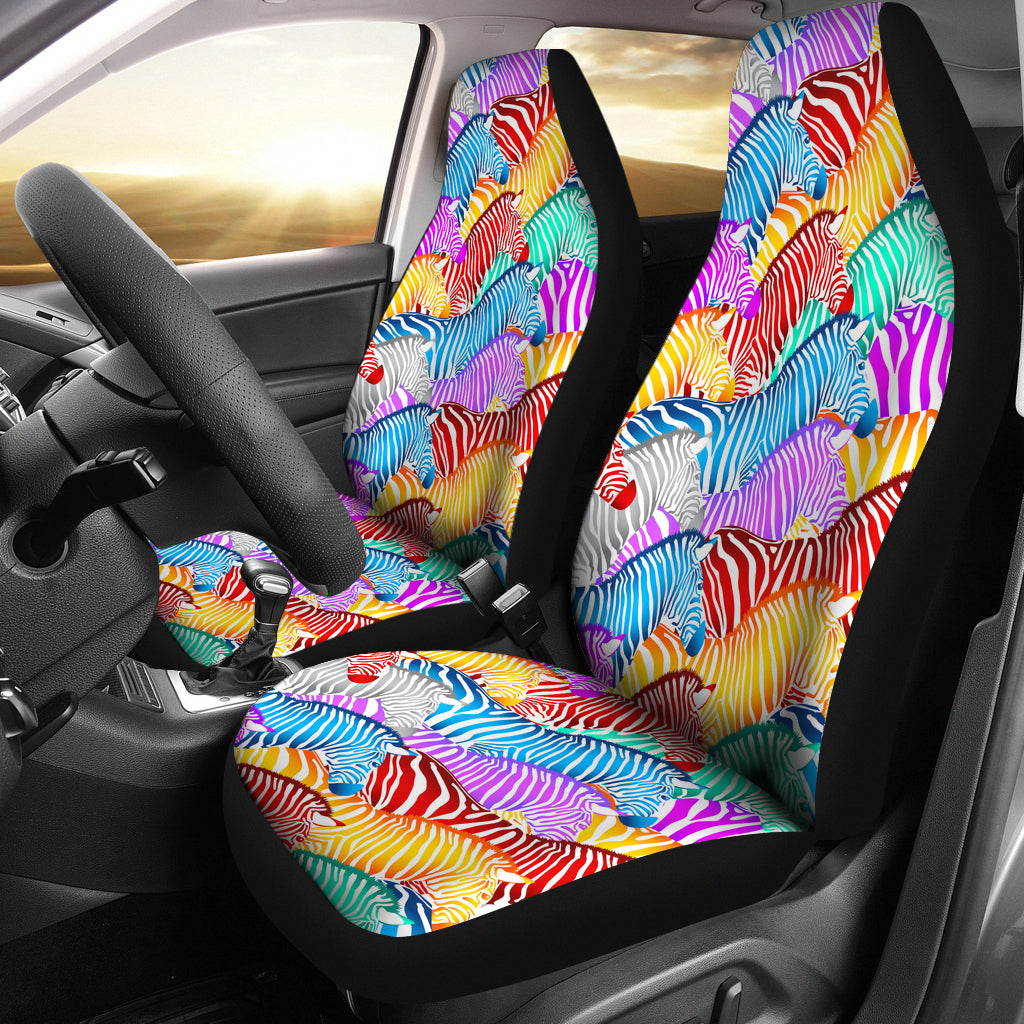 New Colorful Zebra Seat Covers - 99shirt