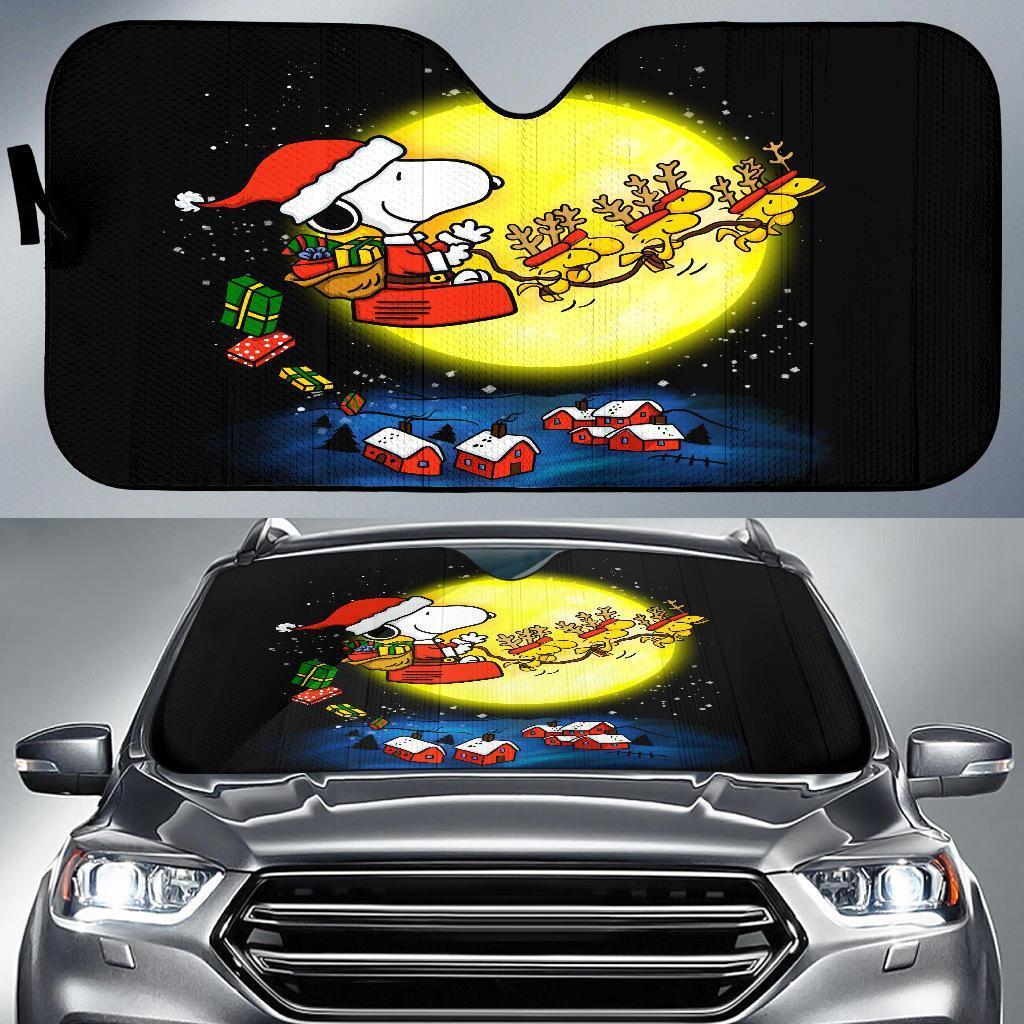 Snoopy Christmas Car Sun Shades Amazing Best Gift Ideas 2022