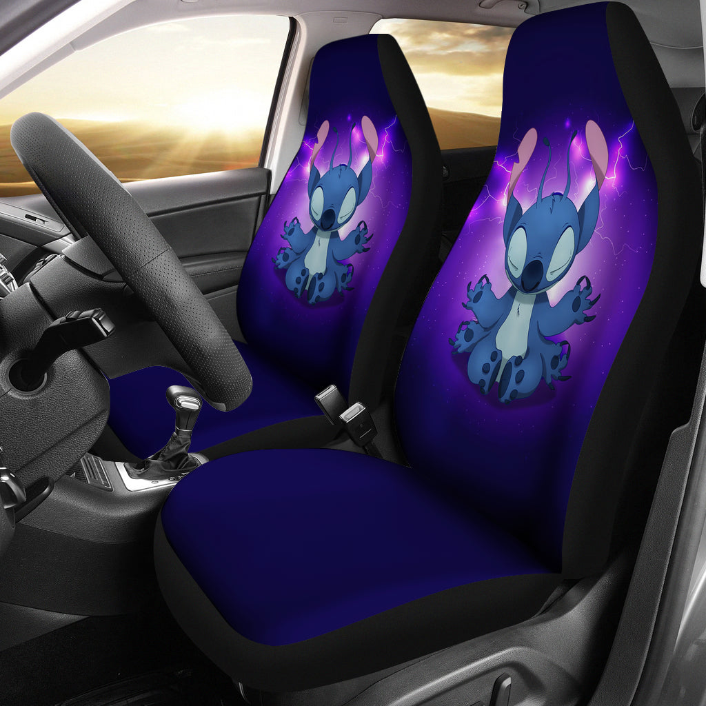 Stitch Do Yoga Funny Custom Premium Car Seat Covers