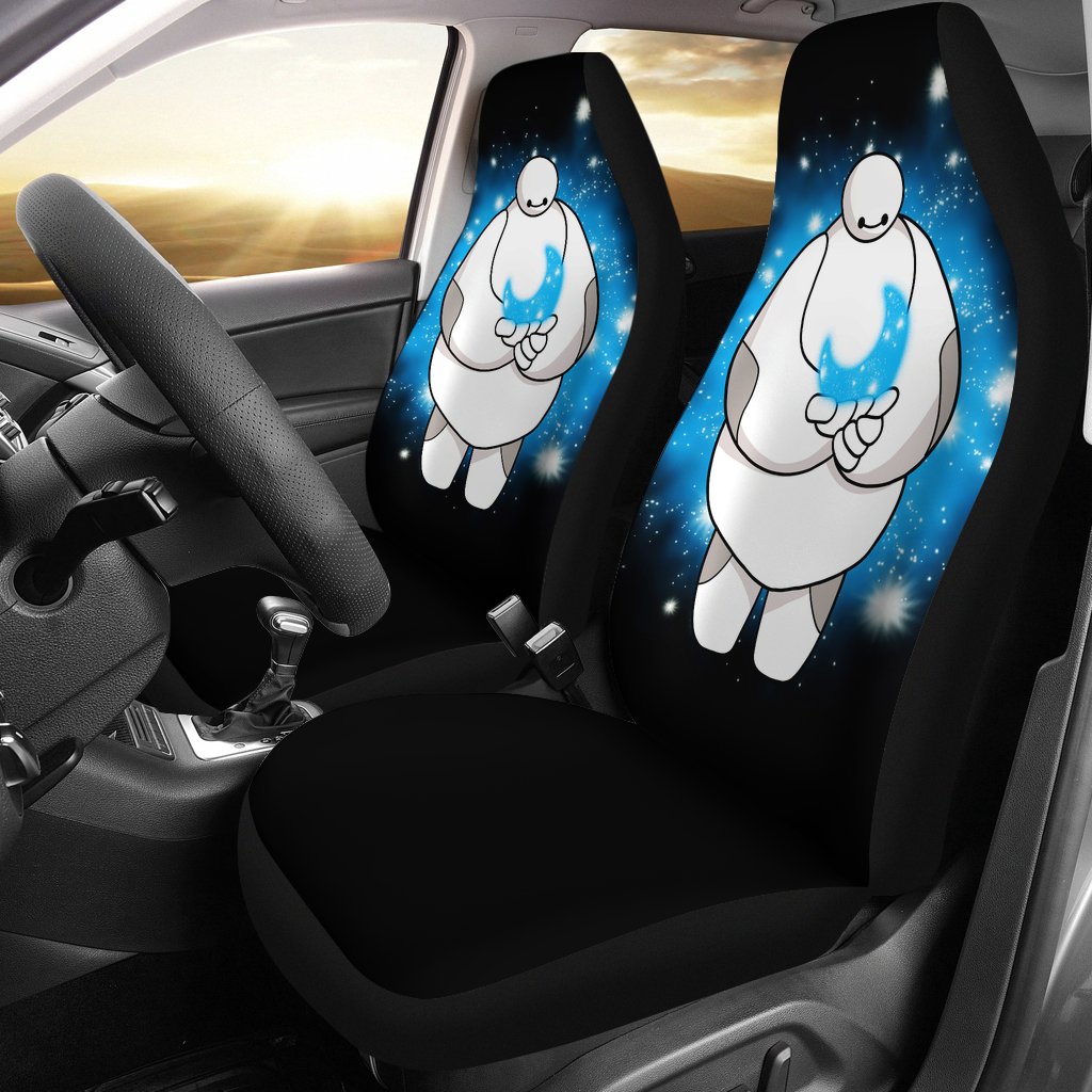 Baymax And Moon Cute Seat Covers