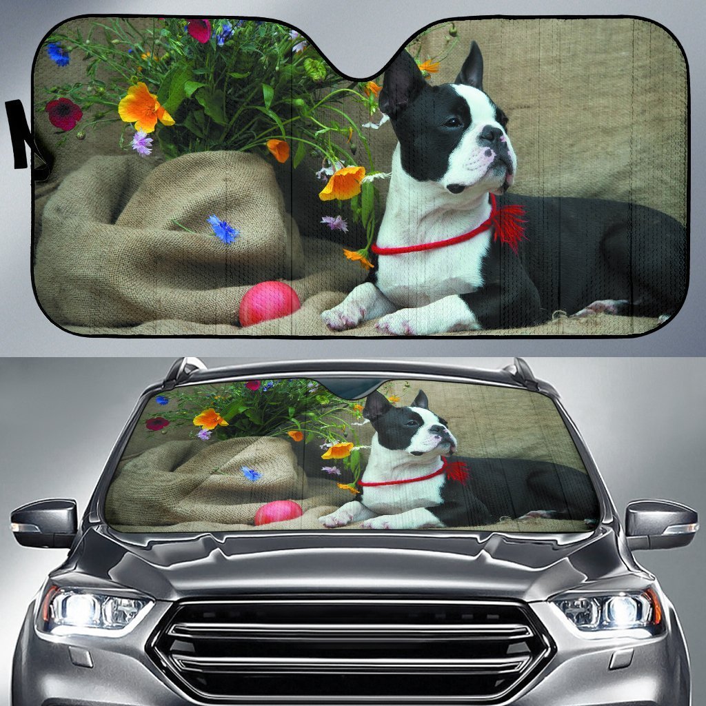 Boston Terrier Car Sun Shade Amazing Best Gift Ideas 2022