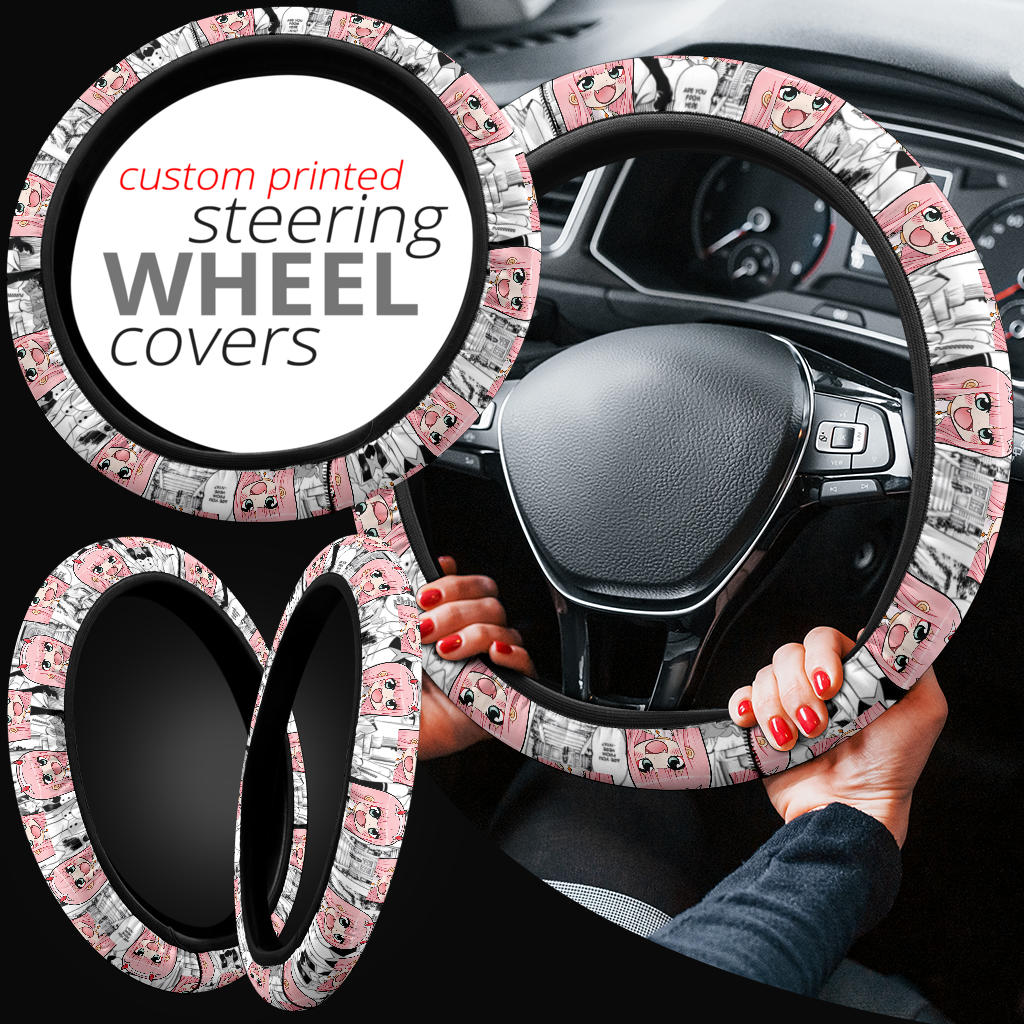 Darling In The Franxx Chibi Anime Custom Car Steering Wheel Cover