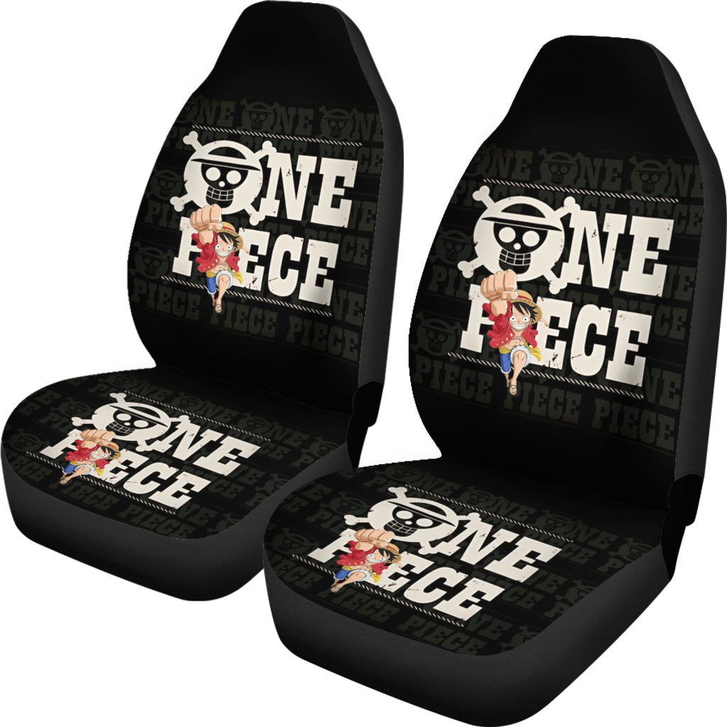 One Piece Logo Typo Seat Covers