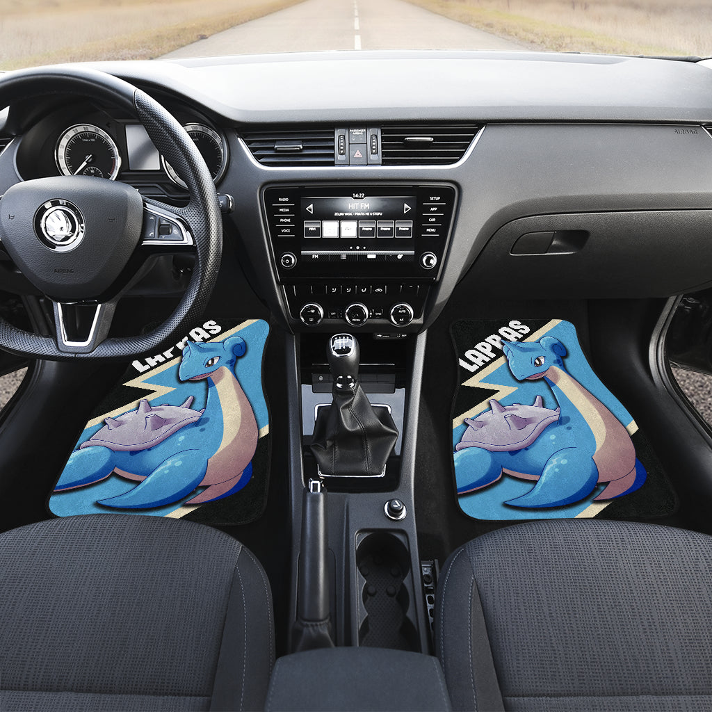Lapras Car Floor Mats Custom Anime Pokemon Car Interior Accessories