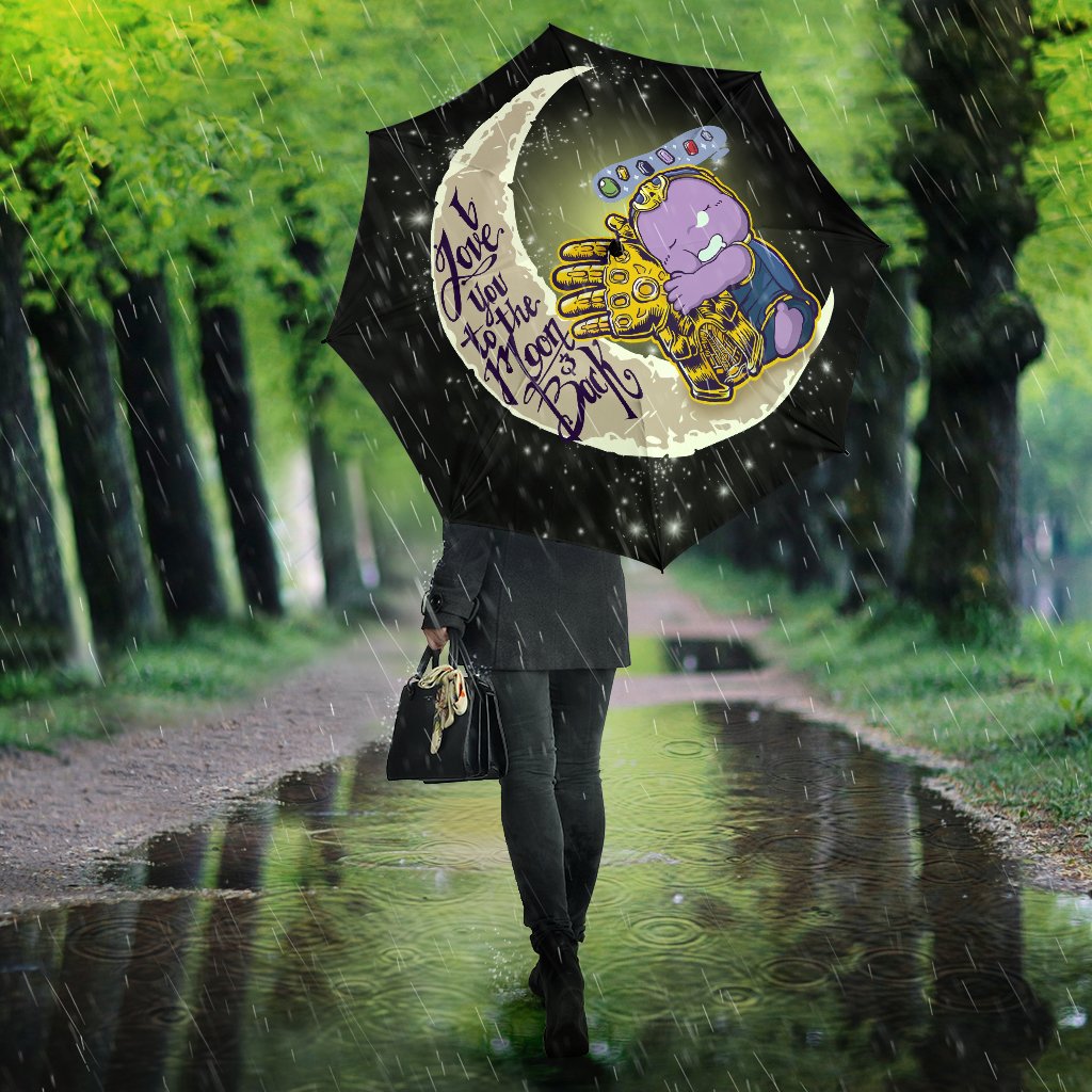Cute Thanos Love To The Moon Umbrella