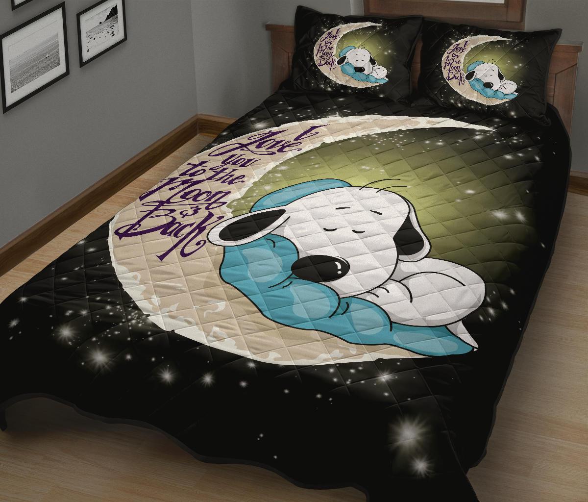 Snoopy To The Moon Quilt Bed Sets