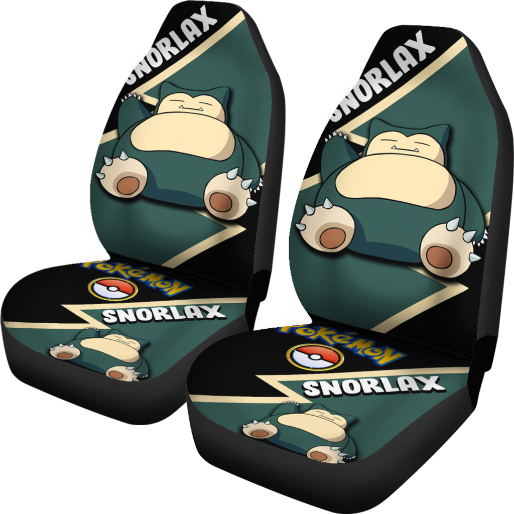 Snorlax Car Seat Covers Custom Anime Pokemon Car Accessories