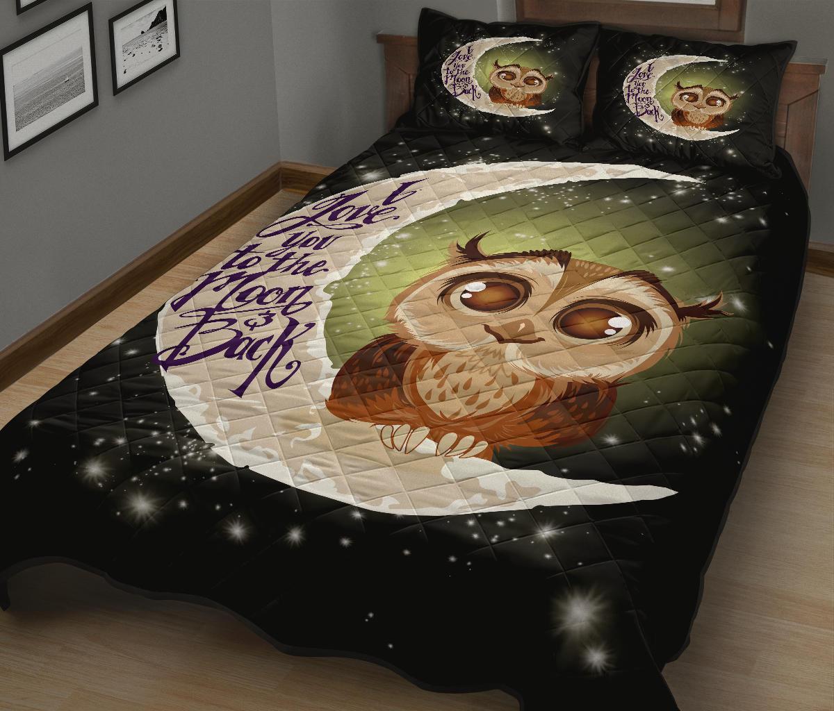 Owl To The Moon Quilt Bed Sets