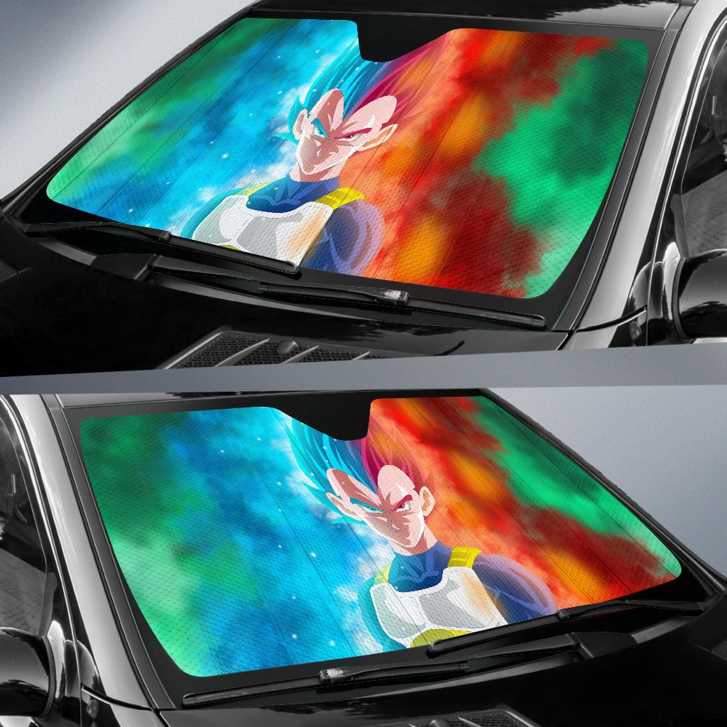Vegeta Dragon Ball Super 5K Car Sun Shade Gift Ideas 2022