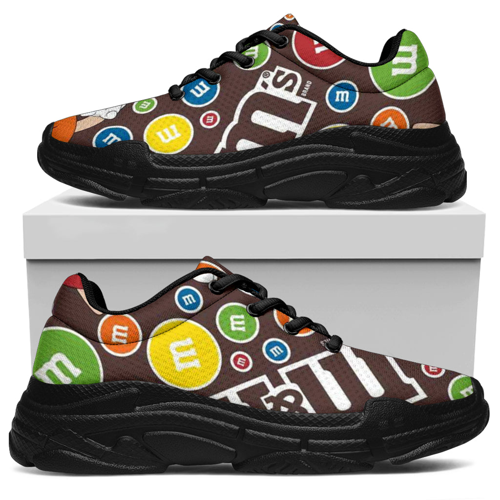 M&M Chocolate Pattern Chunky Sneakers