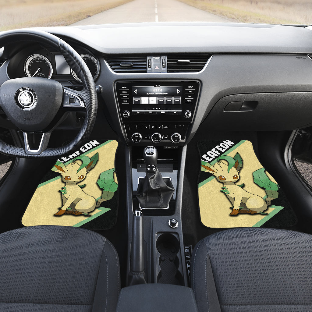 Leafeon Car Floor Mats Custom Anime Pokemon Car Interior Accessories