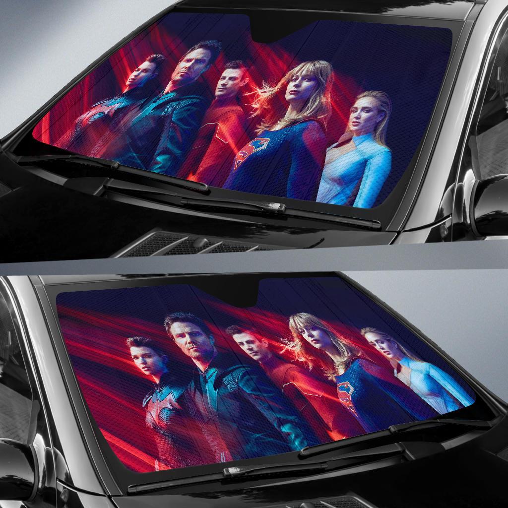 The Flash Supergirl Green Arrow Batwoman Ruby Rose White Car Sun Shade Gift Ideas 2021