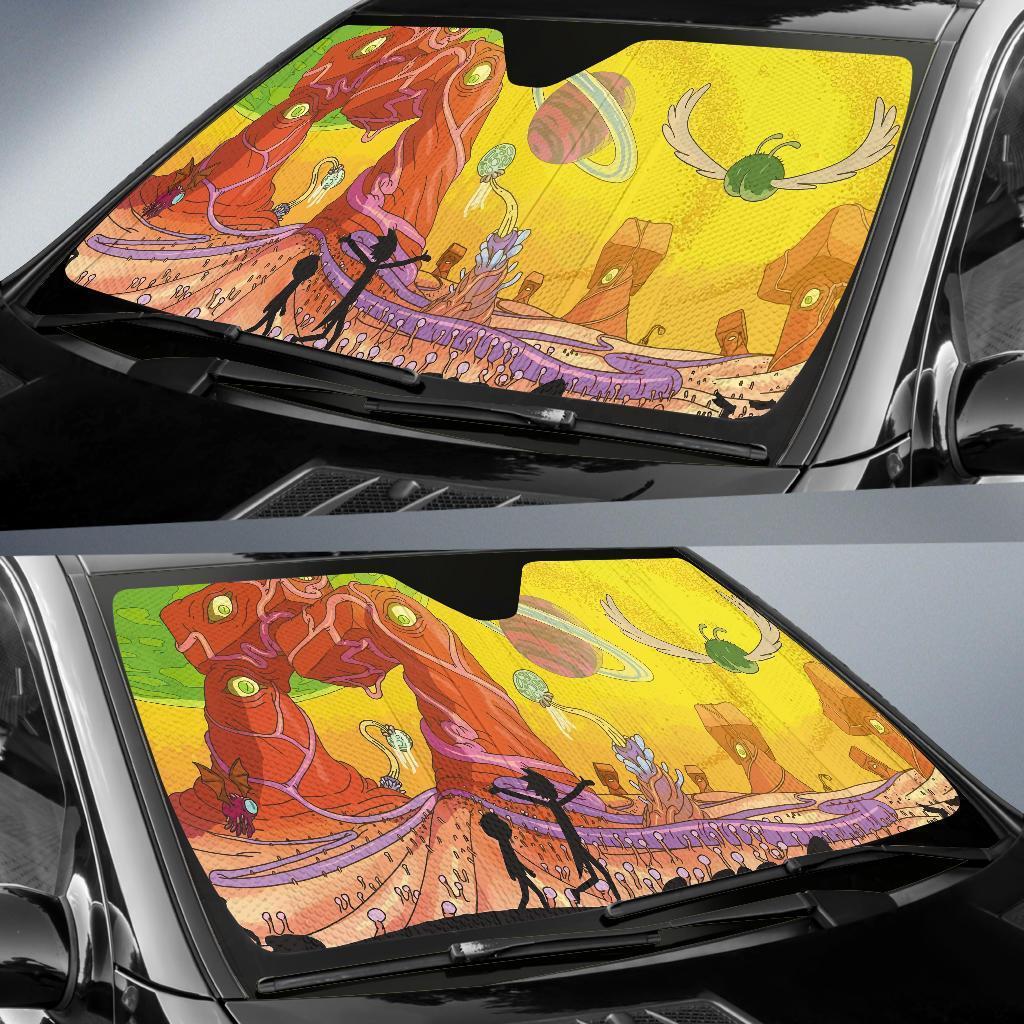 Rick And Morty Walk Car Sun Shades Amazing Best Gift Ideas 2022
