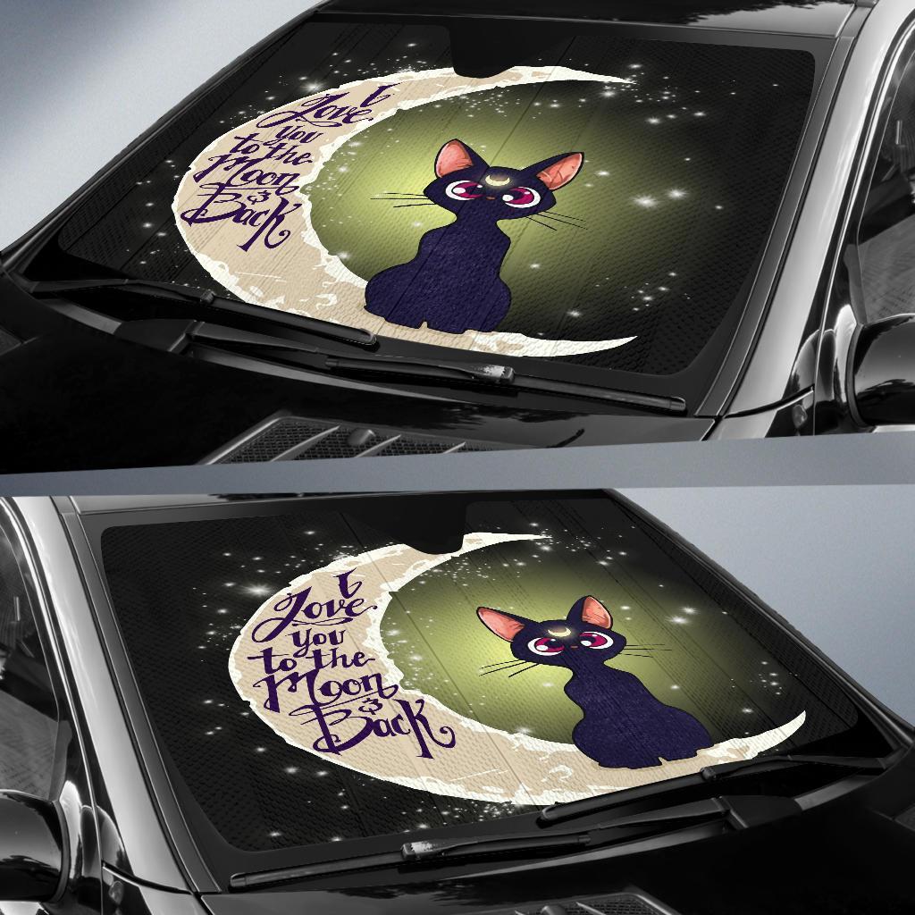 Cat Love Moon And Back Car Sun Shades Amazing Best Gift Ideas 2022