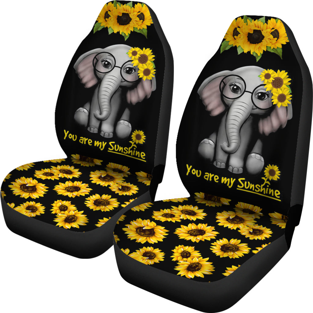You Are My Sunshine Elephants Sunflowers Car Seat Covers