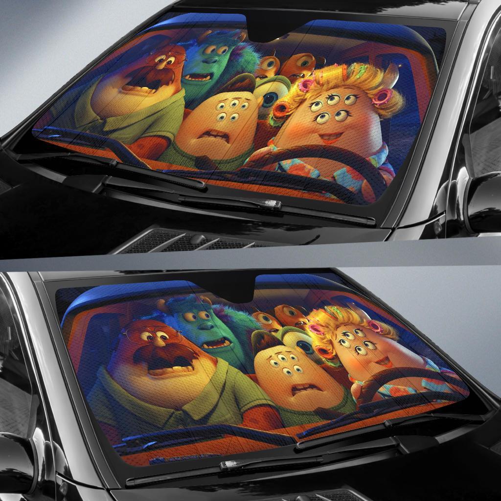 Monster University Funny Driving Auto Sun Shade Amazing Best Gift Ideas 2022