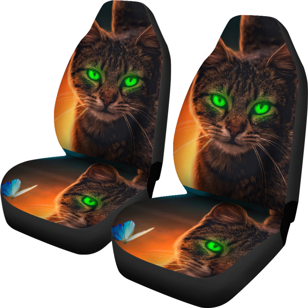 Cat Animals Digital Art Car Seat Covers