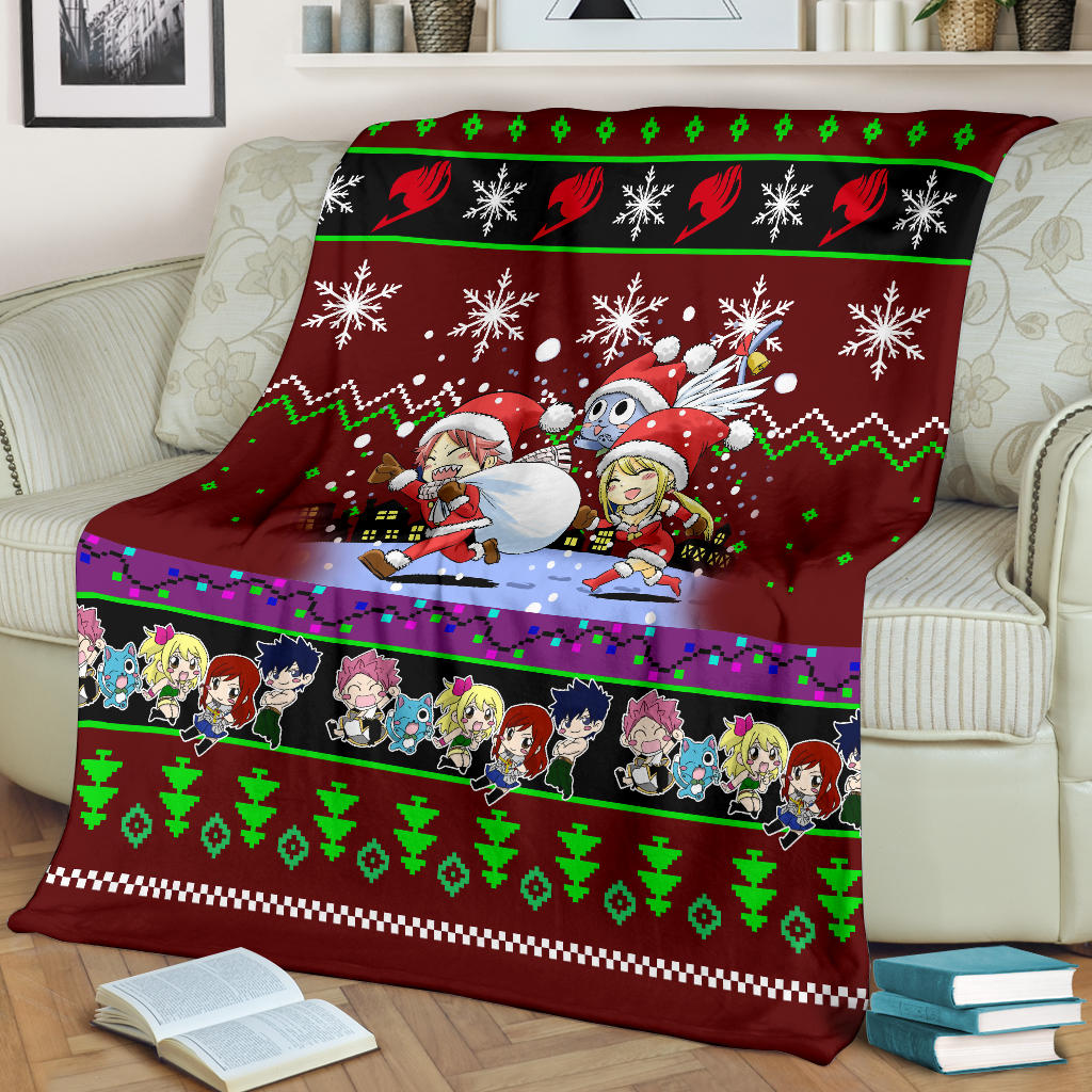 Red Fairy Tail Christmas Blanket Amazing Gift Idea