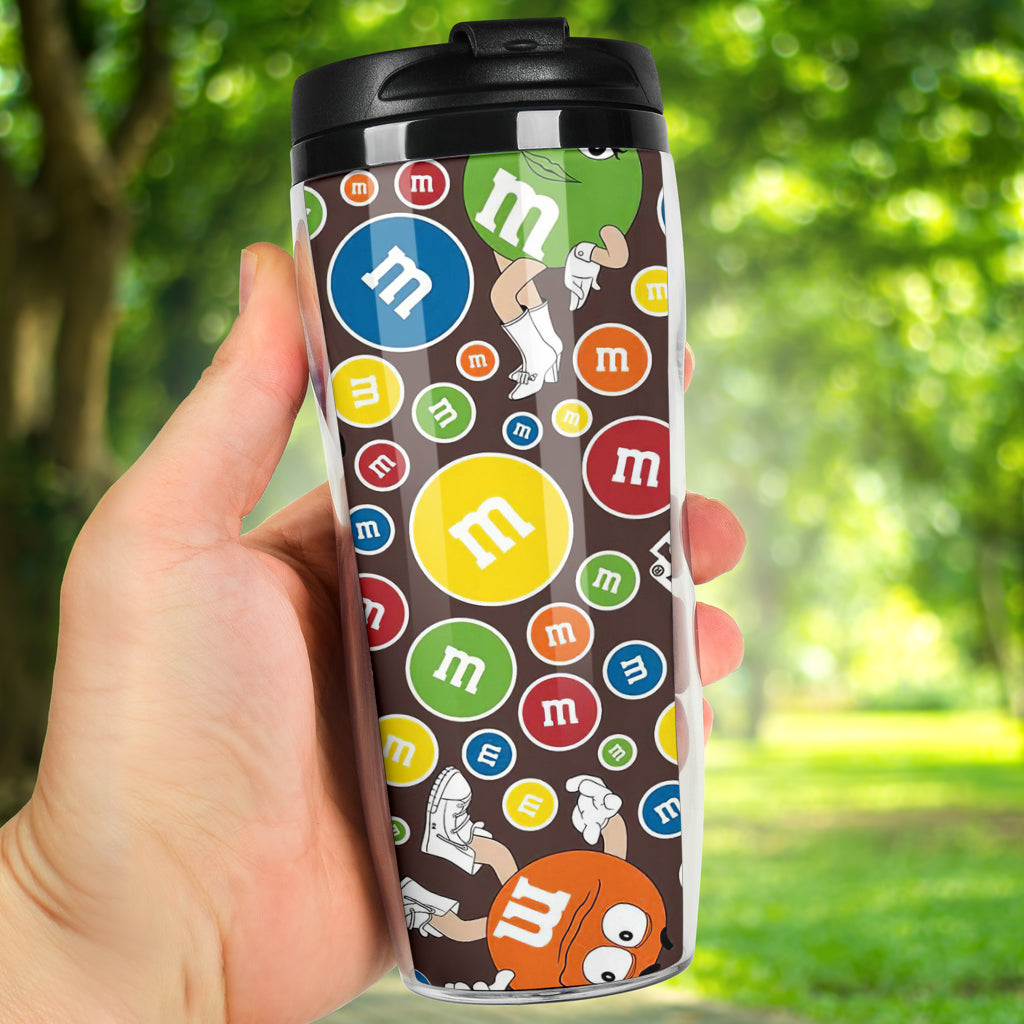 M&M Chocolate Pattern Coffee Cup