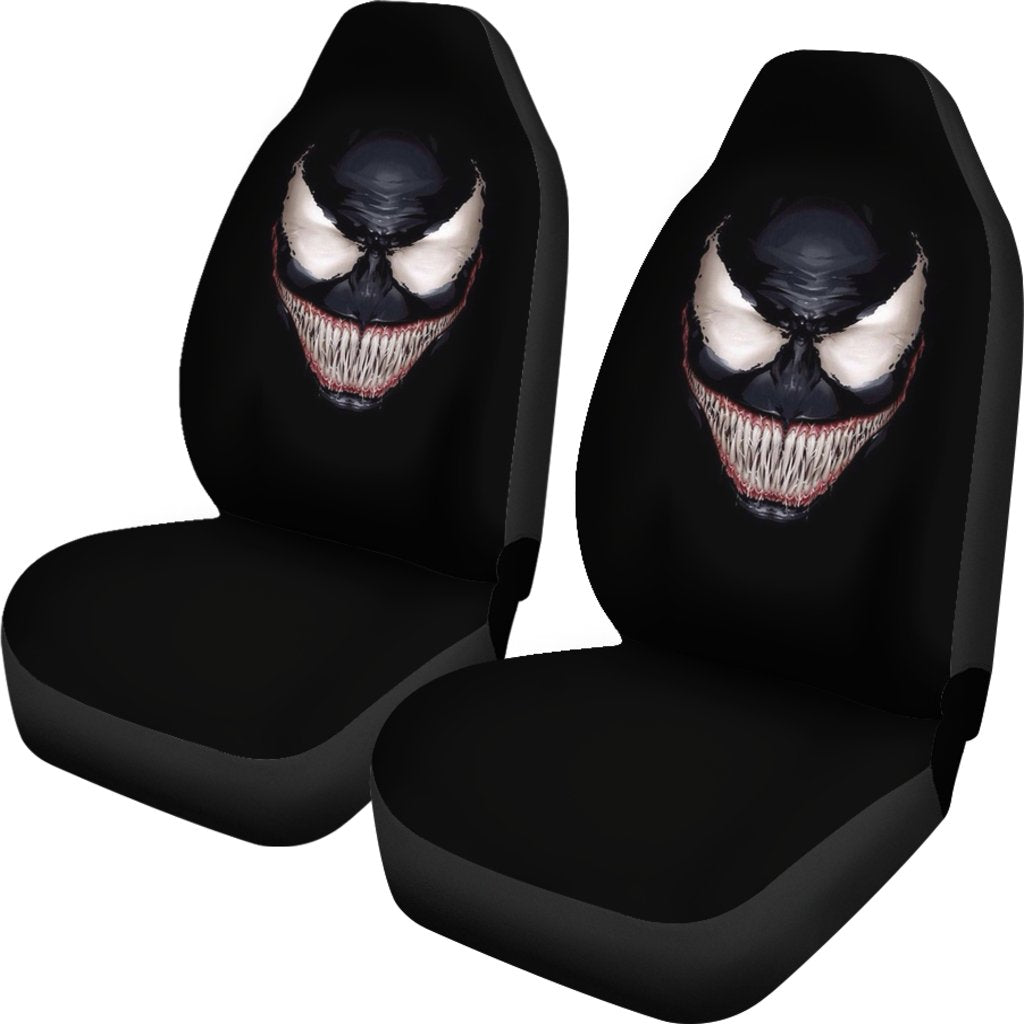 Venom Face Halloween Car Seat Covers