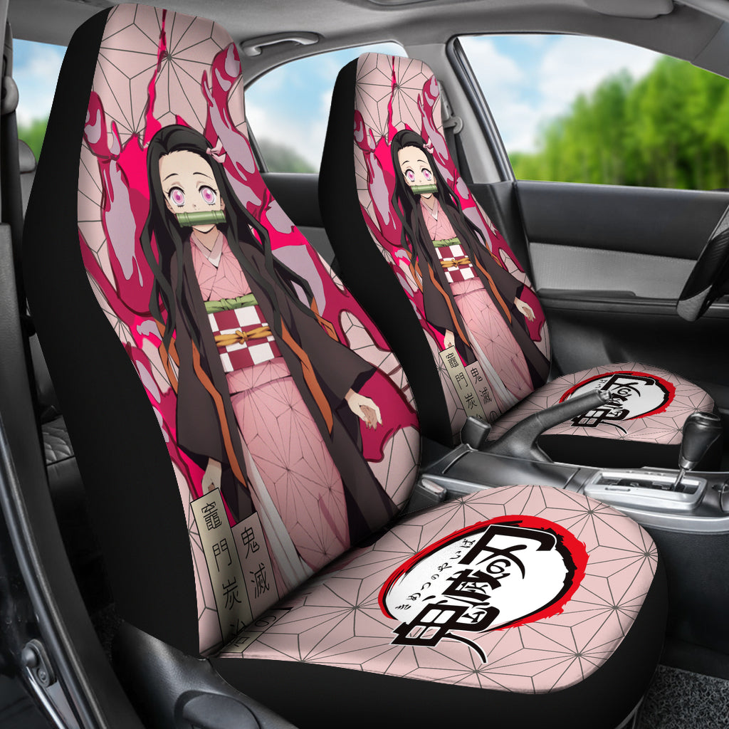 Nezuko Demon Slayer Custom Anime Car Sear Covers