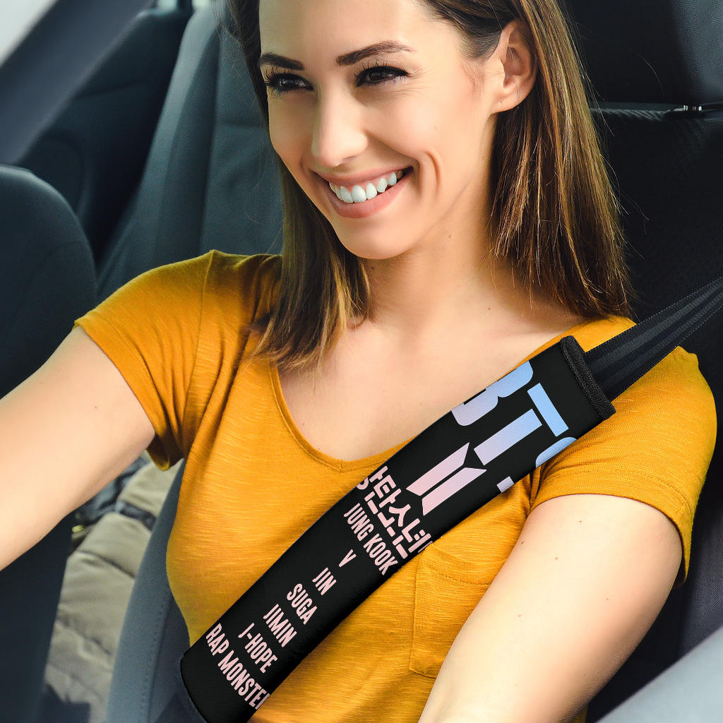 Bts Seat Car Seat Belt Covers Custom Animal Skin Printed Car Interior Accessories Perfect Gift