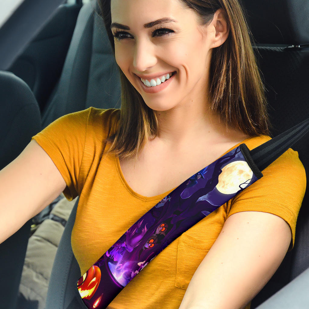Pokemon Halloween Car Seat Belt Covers Custom Animal Skin Printed Car Interior Accessories Perfect Gift