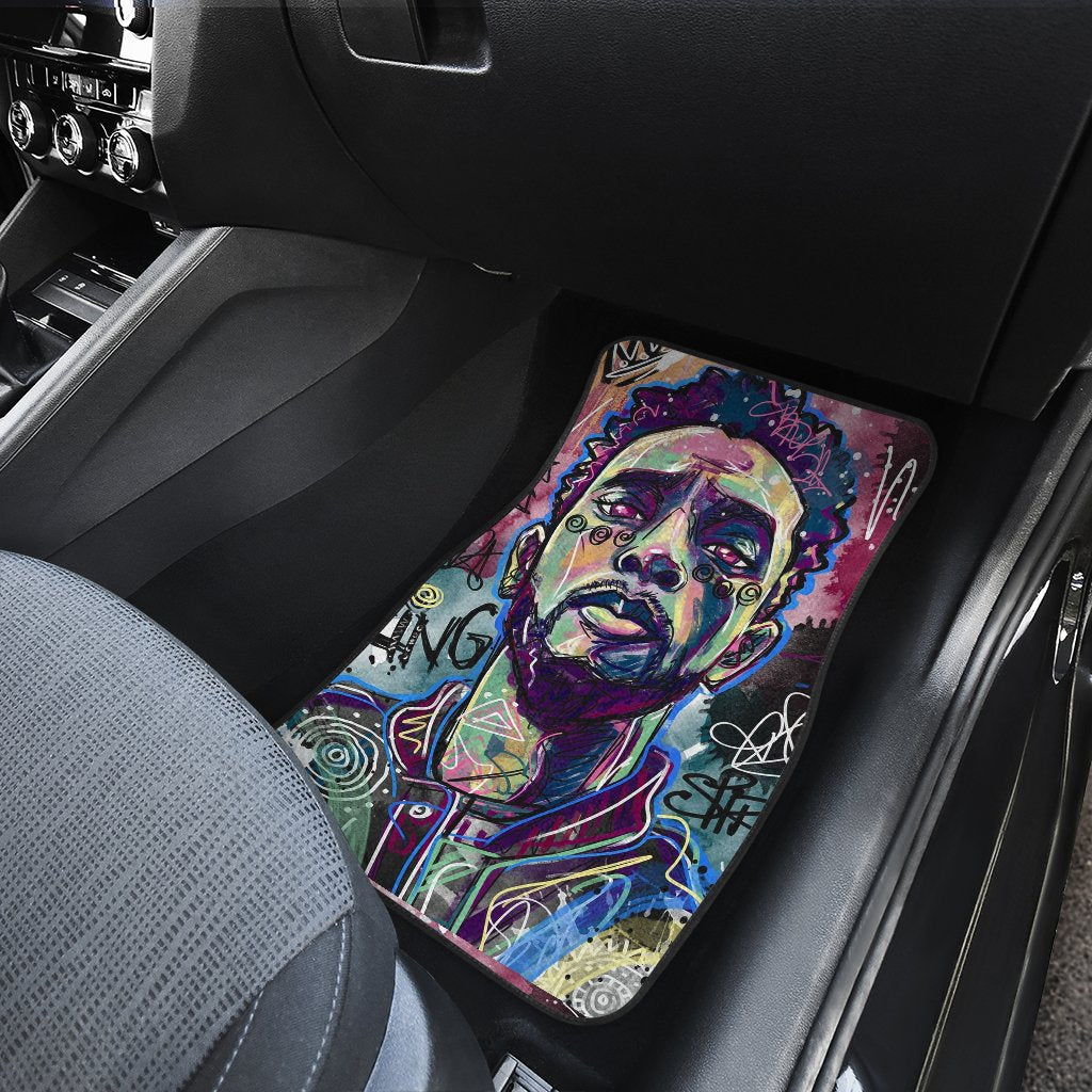 Chadwick Boseman Art Car Mats