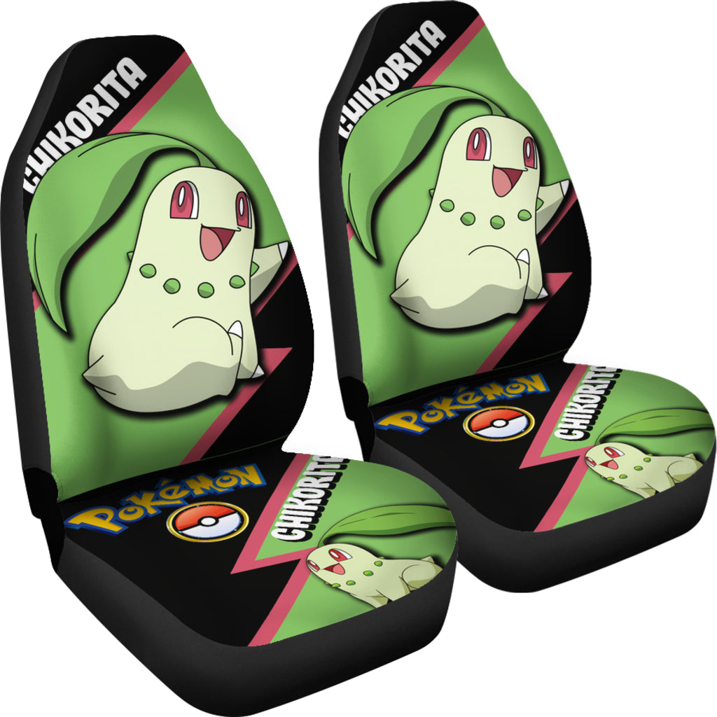 Chikorita Car Seat Covers Custom Anime Pokemon Car Accessories
